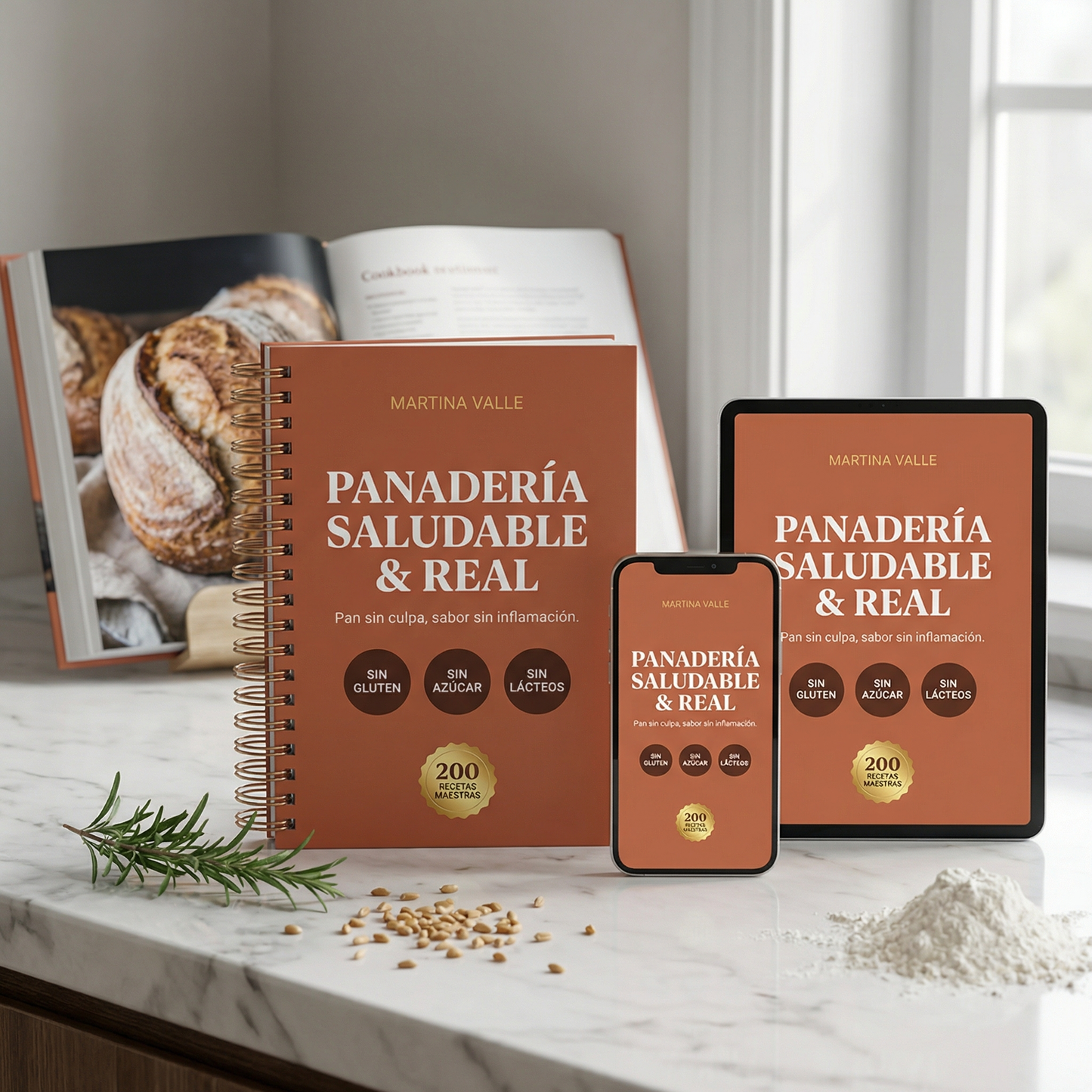 🥐 Panadería Real y Saludable: Libro Maestro + 6 BONOS 🎁